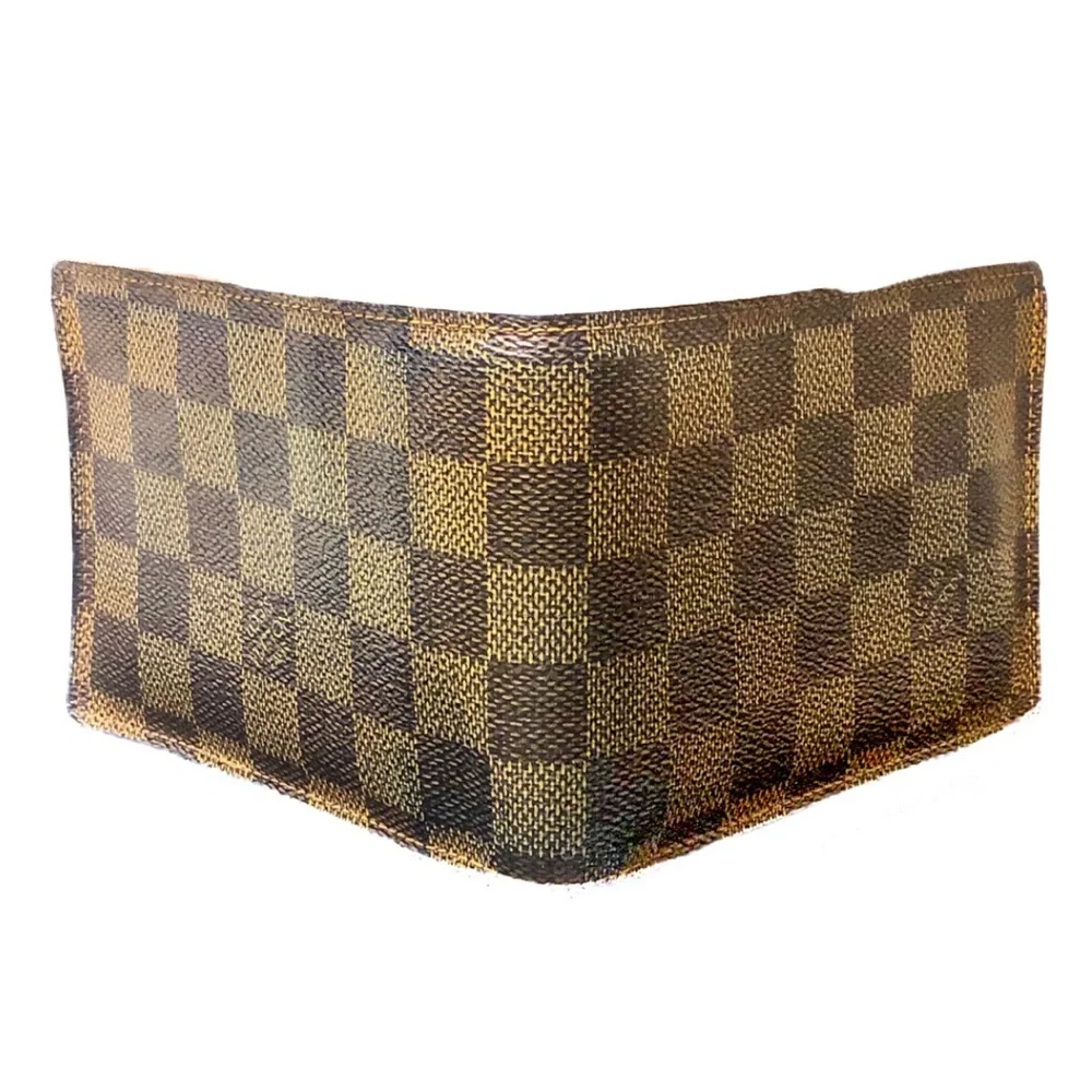 LOUIS VUITTON Damier Ebene Portefeiulle Florin Bifold Brown Checkered Wallet